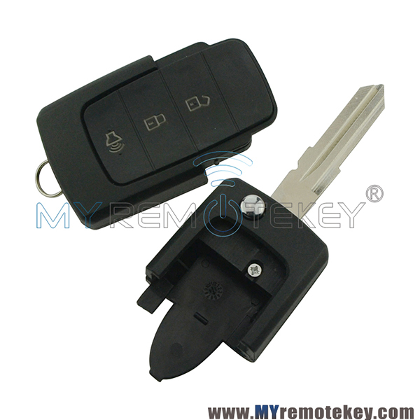 Flip remote key shell case 3 button for Ford Brazil model