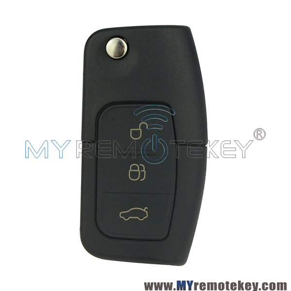 Flip remote car key for Ford B-Max Fiesta Focus Galaxy Kuga S-Max 2008 2009 2010 2011 ID63 chip HU101 433 mhz 3M5T 15K601 AB