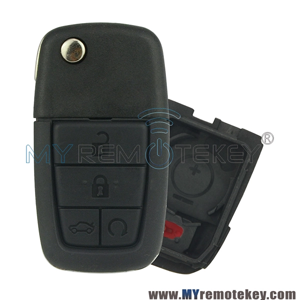 Flip remote key shell case for Pontiac G8 5 button