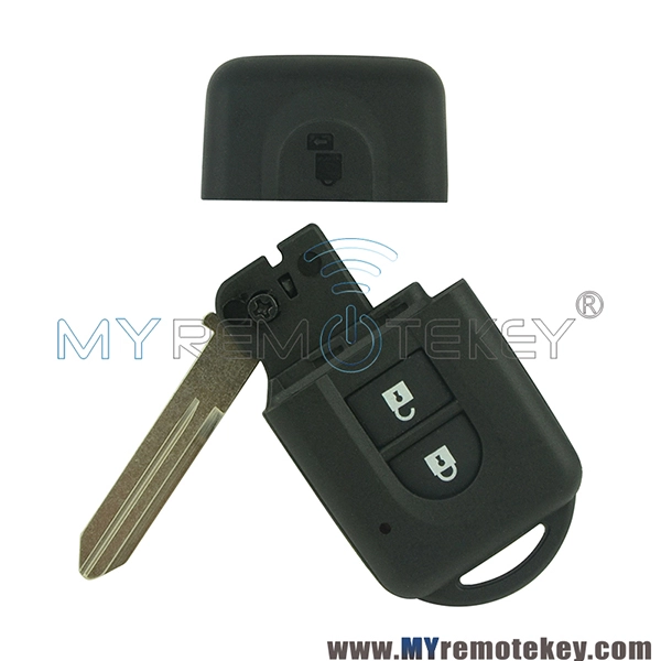 Smart Card key shell case 2 button for Nissan Micra