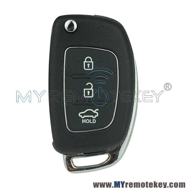 Flip remote key shell case 3 button for Hyundai i20 i30 IX35