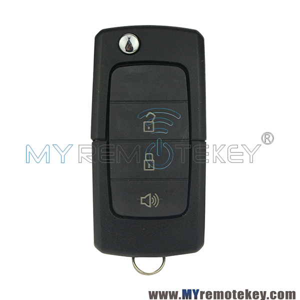 Flip remote key shell case 3 button for Ford Brazil model