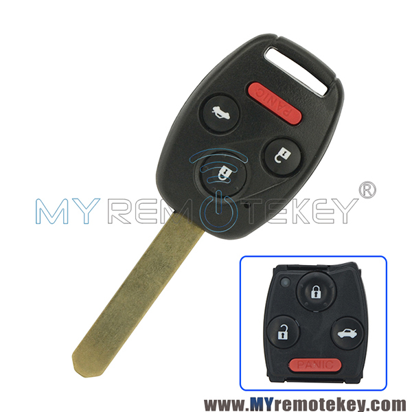 MLBHLIK-1T Remote head key 3 button with panic 313.8 Mhz 434mhz for Honda Accord Coupe Fit 2009 2010 2011 2012 P/N 35118-TE0-A10