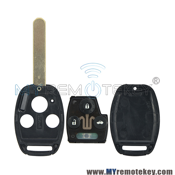 OUCG8D-380H-A Remote key 3 button 434Mhz for Honda Accord CRV FIT CIVIC ODYSSEY