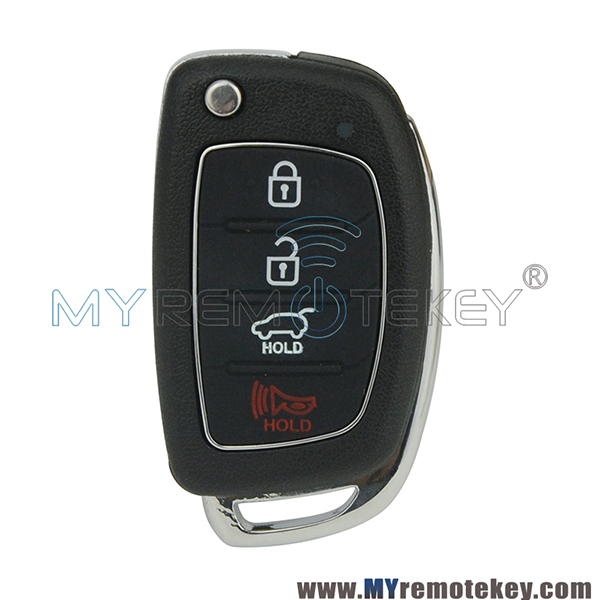 Flip remote key shell case for Hyundai SANTA FE Tucson ix35 3 button with panic