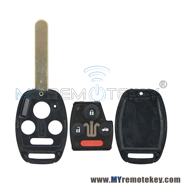 35118-SDA-A11 Remote head key for Honda Accord 2003-2007 3 button with panic 313.8Mhz 315mhz ID46 chip car key OUCG8D-380H-A