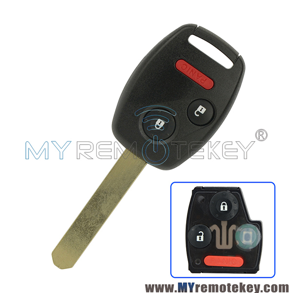 OUCG8D-380H-A Remote head key 2 button with panic 313.8Mhz 315mhz ID46 chip for Honda Ridgeline Odyssey Fit Accord 35111-SHJ-305