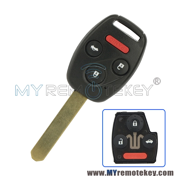 35118-SDA-A11 Remote head key for Honda Accord 2003-2007 3 button with panic 313.8Mhz 315mhz ID46 chip car key OUCG8D-380H-A