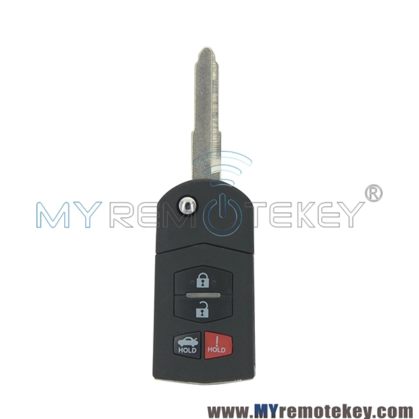 Flip remote car key 4 button for Mazda 3 5 6 MX-5 Miata RX-8 CX-7 CX-9 BGBX1T478SKE12501 BBM4-67-5RY