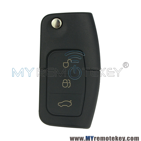 Flip remote car key shell case for Ford Focus Mondeo C Max S Max FO21