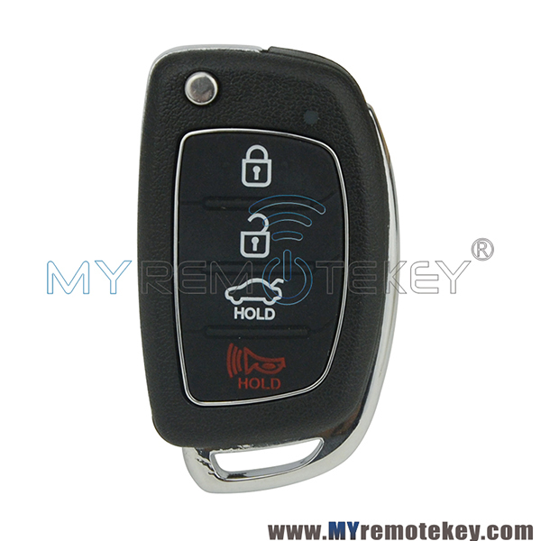 Flip remote key shell case for Hyundai Sonata Elantra 3 button with panic