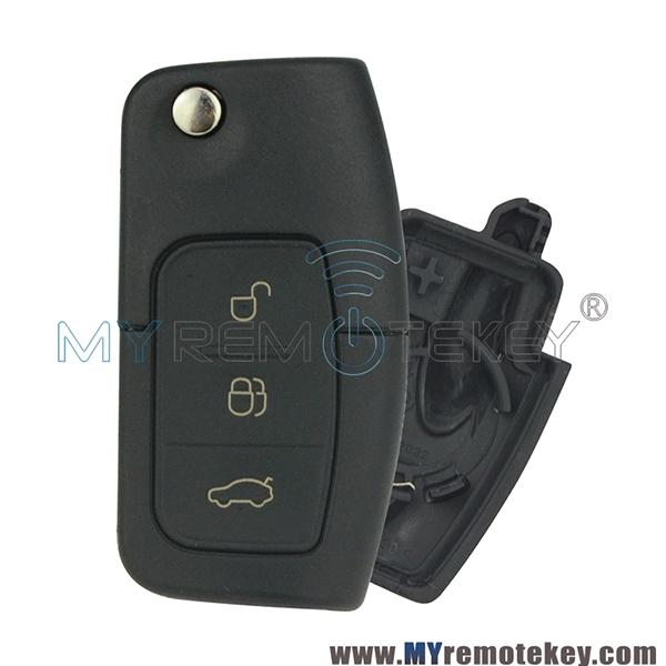 Flip remote car key shell case for Ford Focus Mondeo C Max S Max FO21