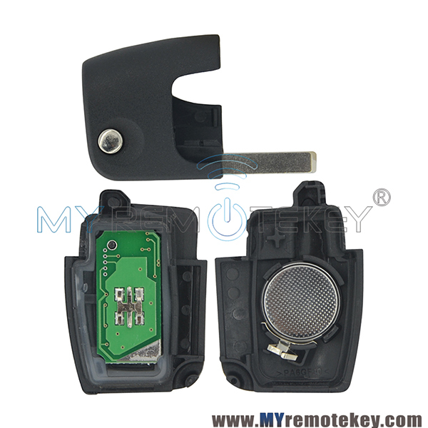 Flip remote car key for Ford B-Max Fiesta Focus Galaxy Kuga S-Max 2008 2009 2010 2011 ID63 chip HU101 433 mhz 3M5T 15K601 AB