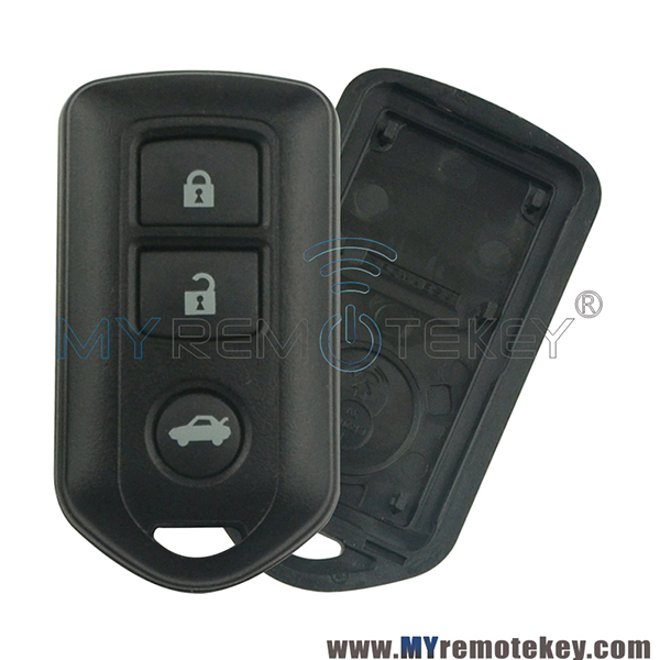 Remote fob shell case for Toyota Corolla Camry 3 button
