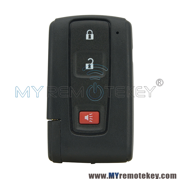 M0ZB31EG Smart key remote fob case shell 2 button with panic for 2004-2009 Toyota Prius