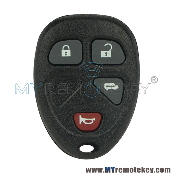 (no battery holder) FCC KOBGT04A Remote key fob case shell for Buick Terraza Chevrolet Uplander Pontiac Montana 4 button