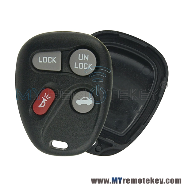 Remote fob shell case for GMC Cadillac Chevrolet Pontiac 4 button