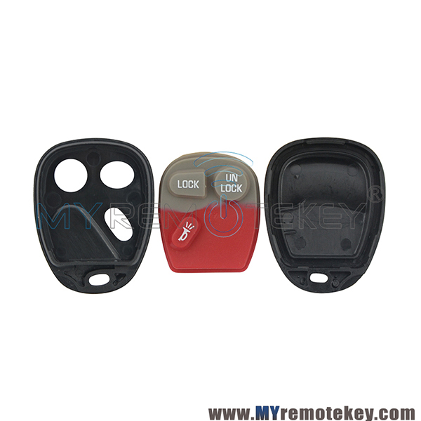 Remote fob shell case for GMC Cadillac Chevrolet Pontiac 3 button