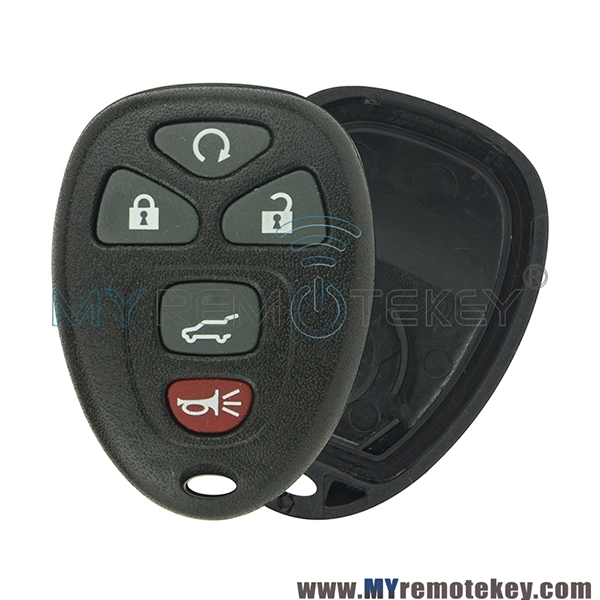 OUC60270 Remote key fob shell case for Buick Cadillac Chevrolet 5 button with battery holder