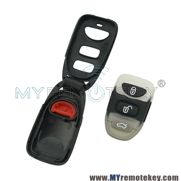 Remote fob shell case for Hyundai Kia 3 button with panic