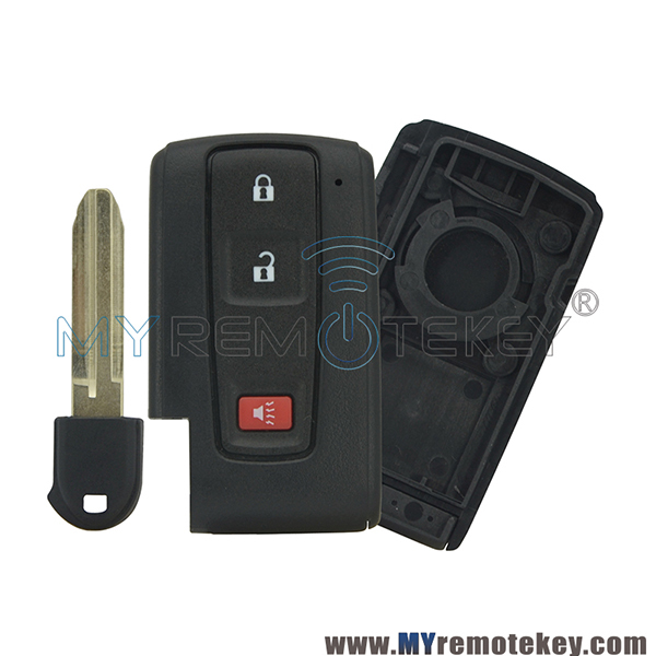 M0ZB31EG Smart key remote fob case shell 2 button with panic for 2004-2009 Toyota Prius