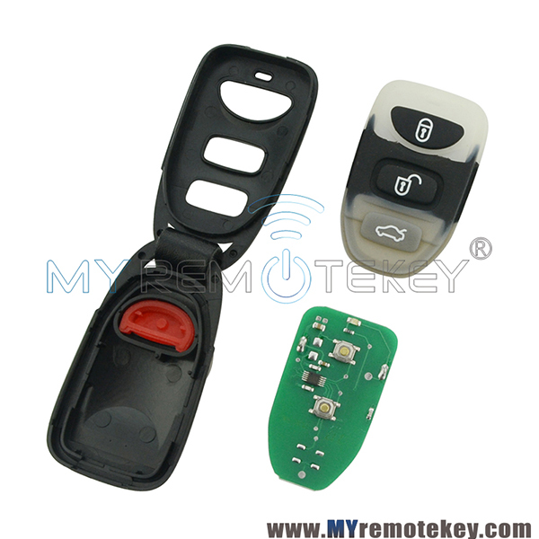 Remote key fob for Hyundai Elantra Sonata Kia 3 button with panic