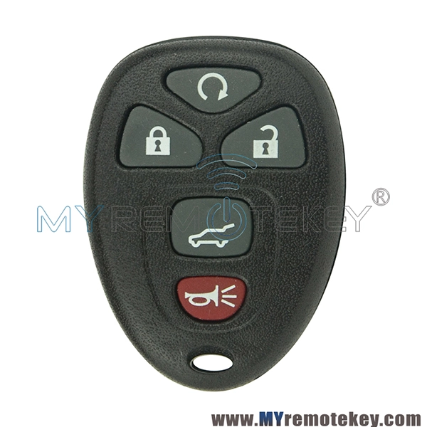 OUC60270 Remote key fob shell case for Buick Cadillac Chevrolet 5 button with battery holder