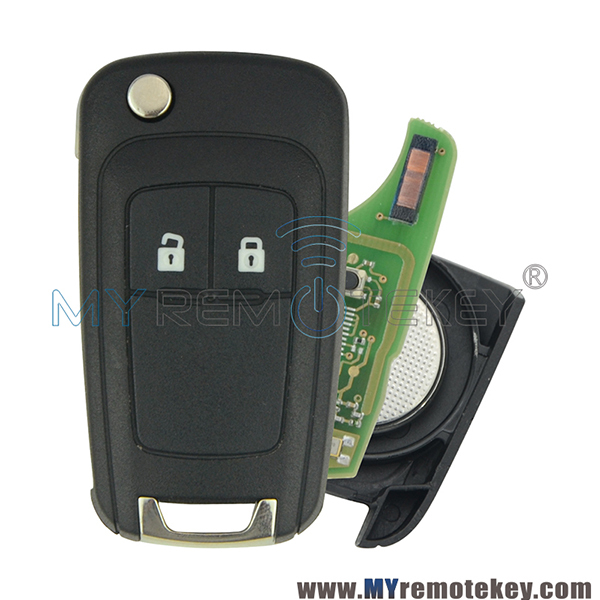 Remote key for Chevrolet Cruze Orlando Trax 2 button 433mhz ID46 chip