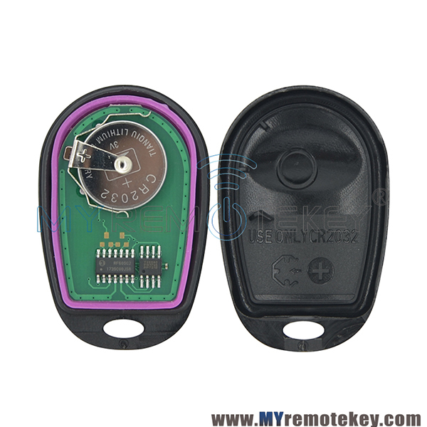GQ43VT20T Remote car key fob 3 button 315 mhz for Toyota Sienna Tundra Sequoia Tacoma Highlander 89742-AE010
