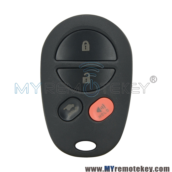 GQ43VT20T Remote car key fob shell case for Toyota Sequoia Sienna 3 button with panic