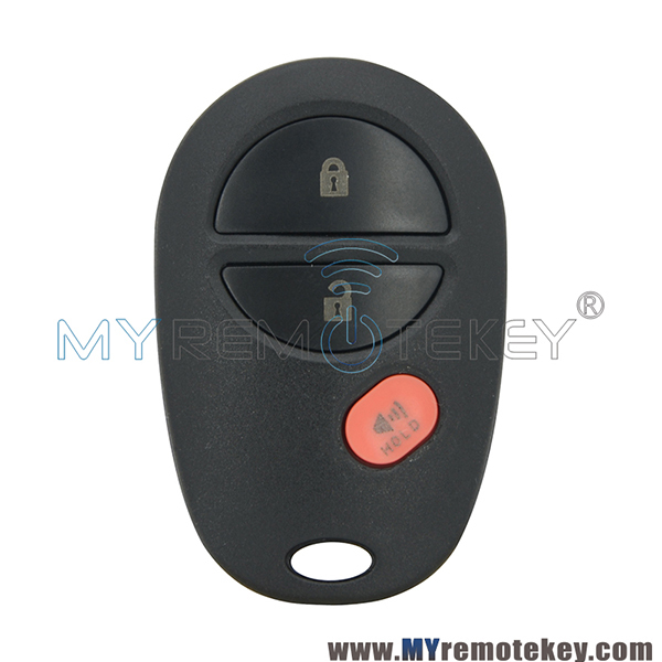 GQ43VT20T Remote car key fob shell case for Toyota Sequoia Sienna 3 button 89742-AE010