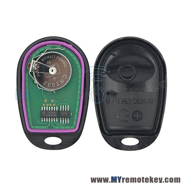 GQ43VT20T Remote car key fob for Toyota Sequoia Sienna 3 button with panic 315 mhz 89742-AE020