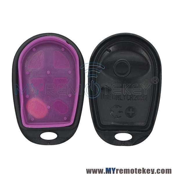 GQ43VT20T Remote fob case 6 button for Toyota Sienna 2005 2006 2007 2008 2009 89742-AE050
