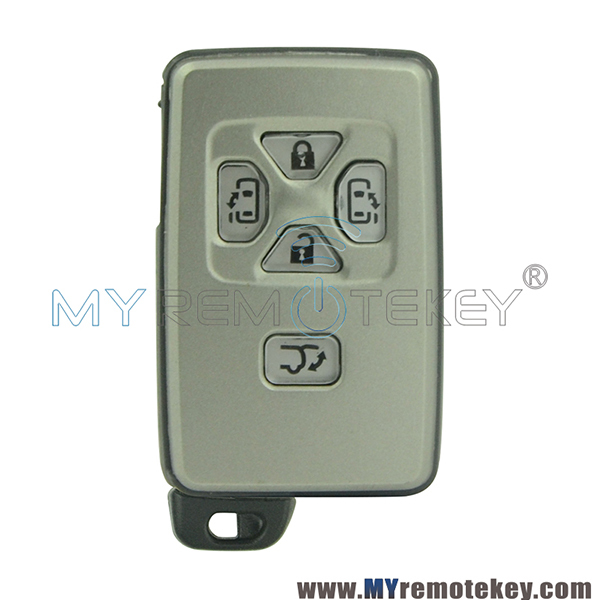 Smart key shell for Toyota Yaris Previa 5 button