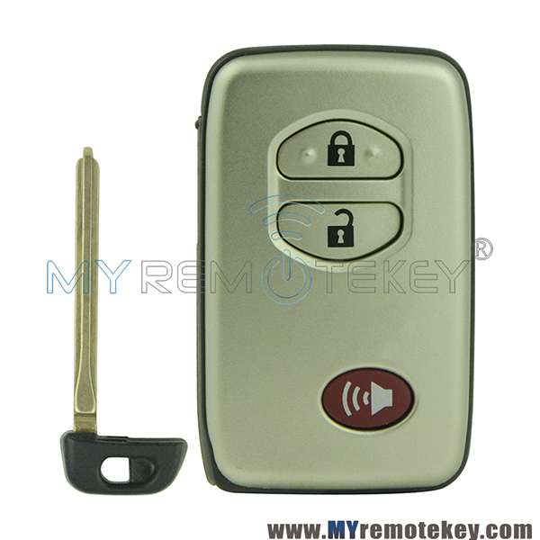 Smart key case 2 button with panic for Toyota Land Cruiser Venza 2008-2013