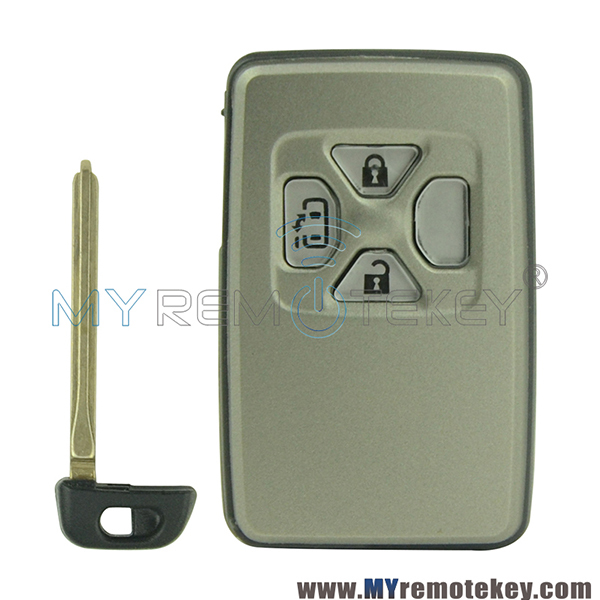 Smart key shell for Toyota Yaris Previa 3 button