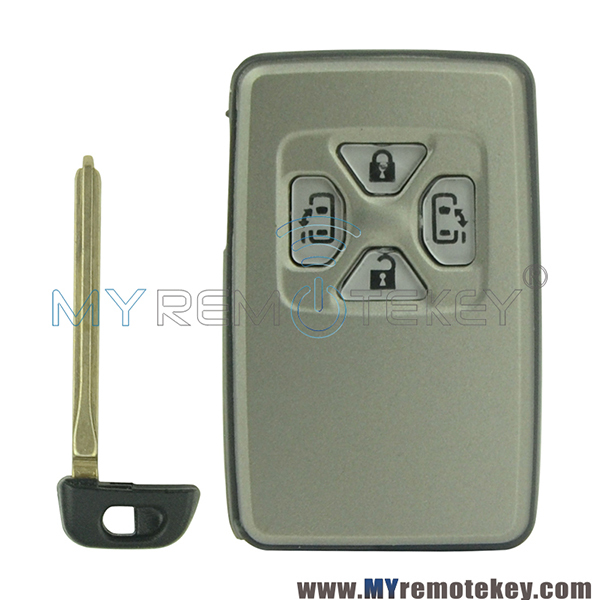 Smart key shell for Toyota Yaris Previa 4 button