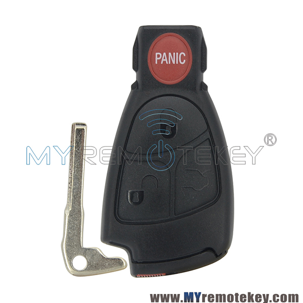 For Mercedes Benz C E R CL CLK 4 button smart key case with battery holder