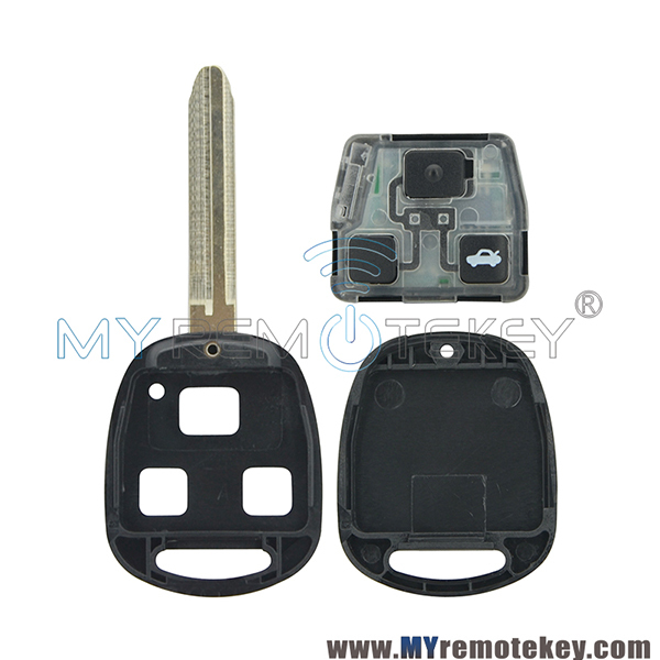 PN 89071-48110 89071-50171 89071-60030 Remote key 3 button TOY43 for Toyota Land Cruiser FJ Cruiser Prado 2004 -2009 315Mhz/434Mhz/304.2Mhz optional