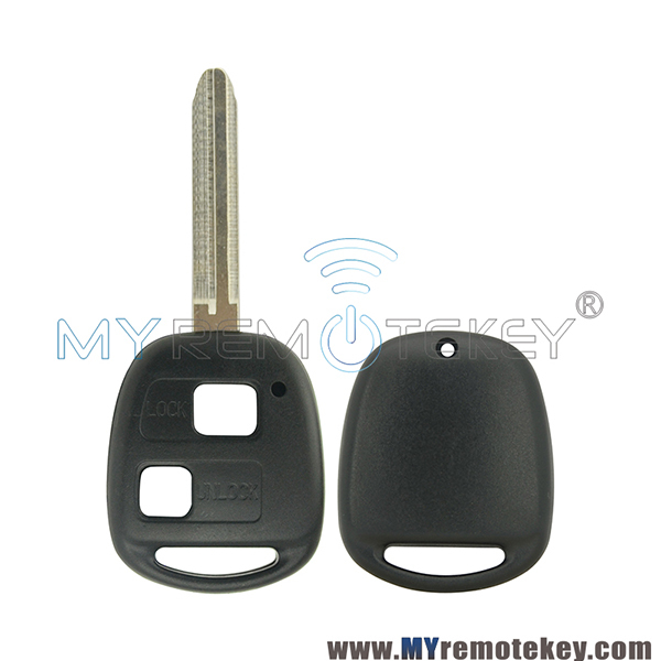Remote key shell 2 button TOY43 for Toyota Land Cruiser FJ Cruiser Prado RAV4 2004 2005 2006 2007 2008 2009