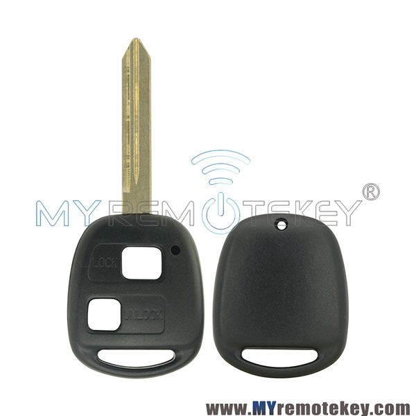 Remote key shell 2 button TOY47 for Toyota Yaris 2006 2007 2008 2009 2010 2011