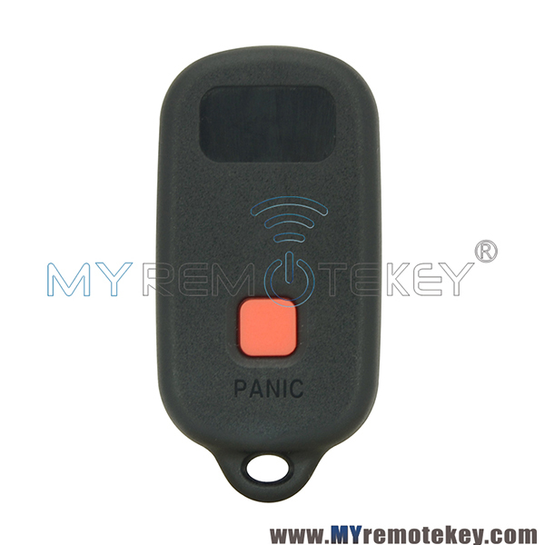 GQ43VT14T Remote car key fob shell 3 button with panic for Toyota Camry Solara Corolla Matrix Sienna 2002 2003 2004 2005 2006