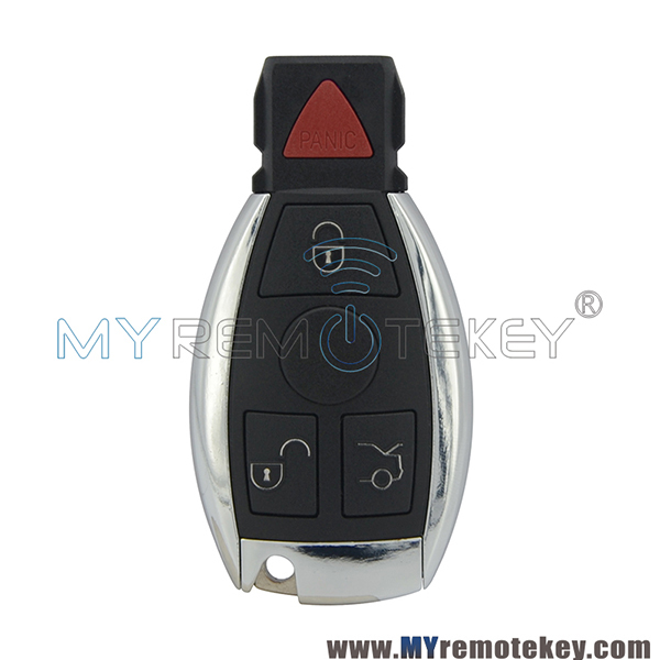 Smart key shell case cover 3 button with panic for Mercedes benz