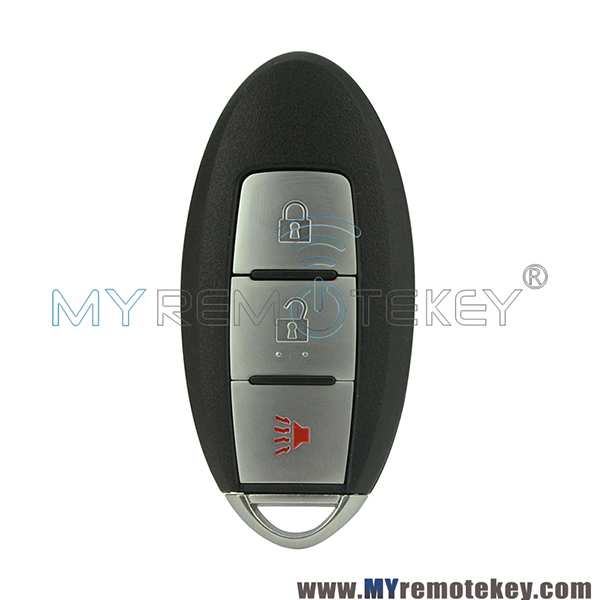 Smart car key shell case 2 button with panic for Nissan