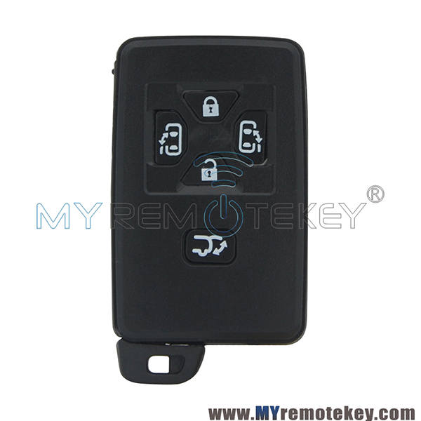 Smart key shell case for Toyota Previa 5 button