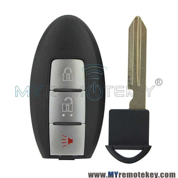 Smart key shell case 2 button with panic KR55WK48903 for Nissan Altima Maxima