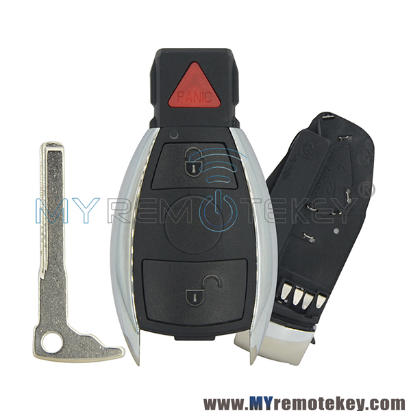 Smart key case keyless entry for Mercedes benz 2 button with panic