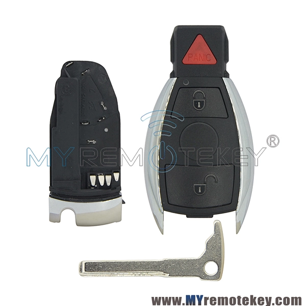 Smart key case keyless entry for Mercedes benz 2 button with panic