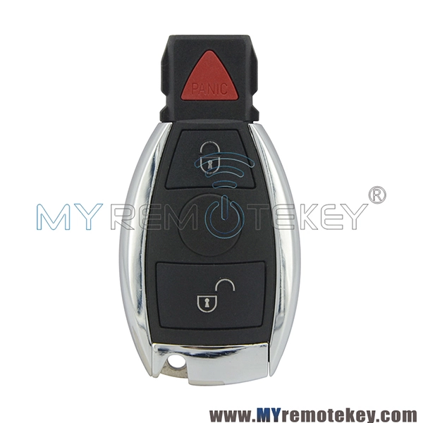 Smart key case keyless entry for Mercedes benz 2 button with panic