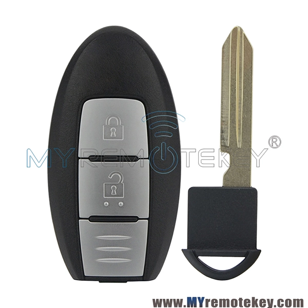 Smart car key shell case 2 button for Nissan Qashqai X-Trail